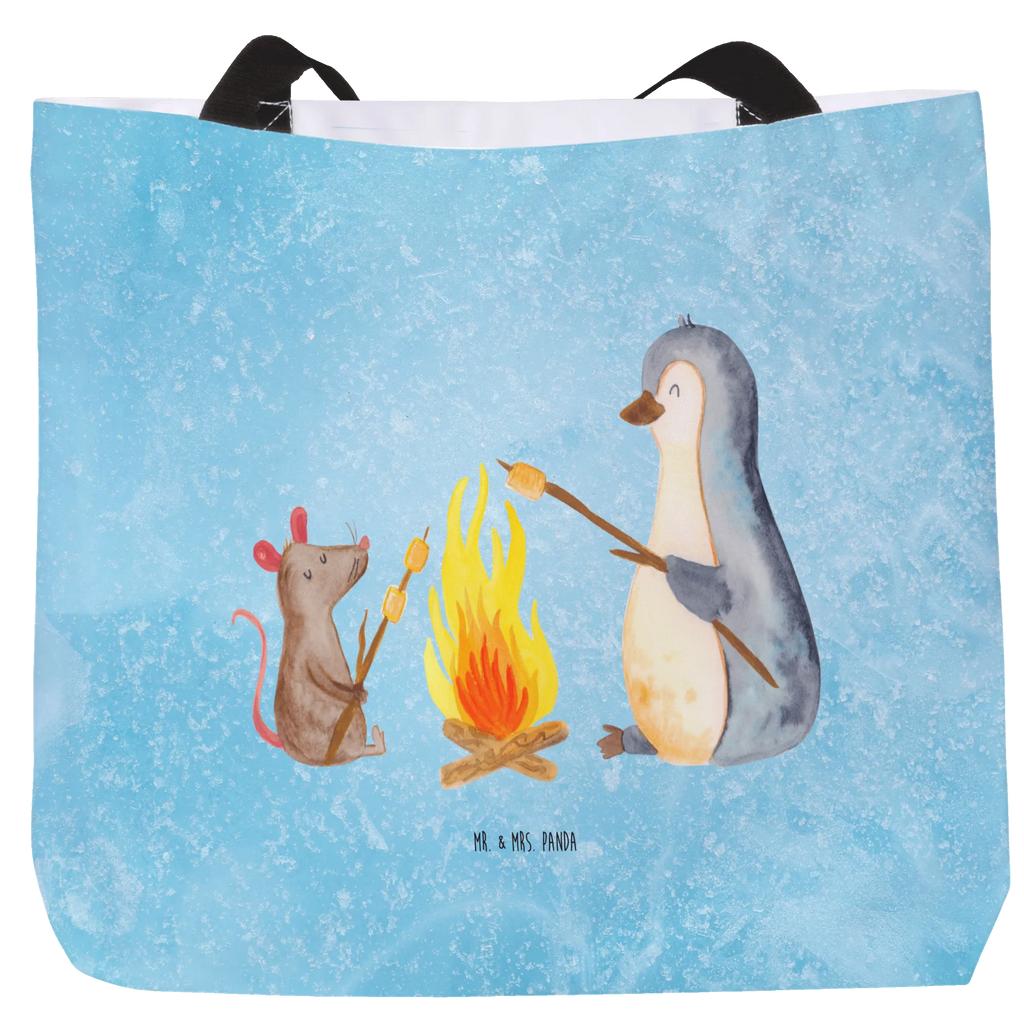 Shopper Pinguin Lagerfeuer Beutel, Einkaufstasche, Tasche, Strandtasche, Einkaufsbeutel, Shopper, Schultasche, Freizeittasche, Tragebeutel, Schulbeutel, Alltagstasche, Pinguin, Maus, Pinguine, Lagerfeuer, Leben, Arbeit, Job, Motivation, Büro, Büroalltag, Lebensspruch, Lebensmotivation, Neustart, Liebe, grillen, Feuer, Marshmallows