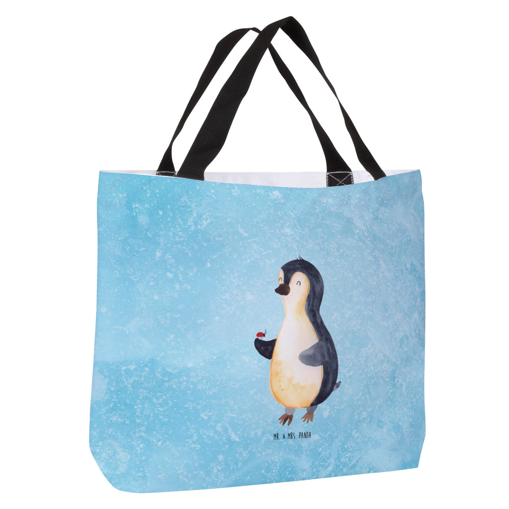 Shopper Pinguin Marienkäfer Beutel, Einkaufstasche, Tasche, Strandtasche, Einkaufsbeutel, Shopper, Schultasche, Freizeittasche, Tragebeutel, Schulbeutel, Alltagstasche, Pinguin, Pinguine, Marienkäfer, Liebe, Wunder, Glück, Freude, Lebensfreude