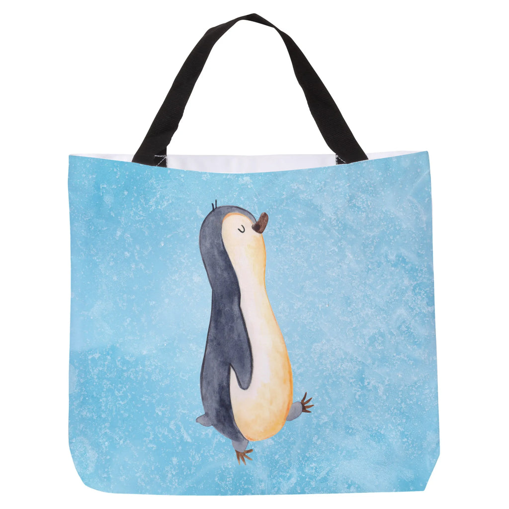 Shopper Pinguin marschieren Beutel, Einkaufstasche, Tasche, Strandtasche, Einkaufsbeutel, Shopper, Schultasche, Freizeittasche, Tragebeutel, Schulbeutel, Alltagstasche, Pinguin, Pinguine, Frühaufsteher, Langschläfer, Bruder, Schwester, Familie