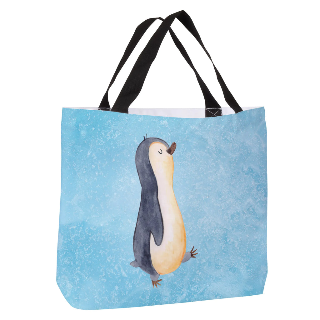 Shopper Pinguin marschieren Beutel, Einkaufstasche, Tasche, Strandtasche, Einkaufsbeutel, Shopper, Schultasche, Freizeittasche, Tragebeutel, Schulbeutel, Alltagstasche, Pinguin, Pinguine, Frühaufsteher, Langschläfer, Bruder, Schwester, Familie