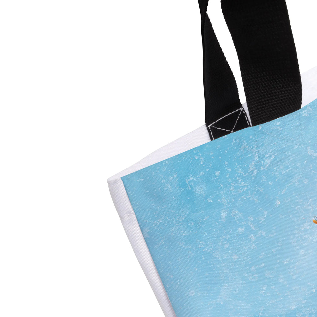 Shopper Pinguin Mond Beutel, Einkaufstasche, Tasche, Strandtasche, Einkaufsbeutel, Shopper, Schultasche, Freizeittasche, Tragebeutel, Schulbeutel, Alltagstasche, Pinguin, Pinguine, Spruch, schlafen, Nachtruhe, Einschlafen, Schlafzimmer, Schlafstörungen, Gästezimmer