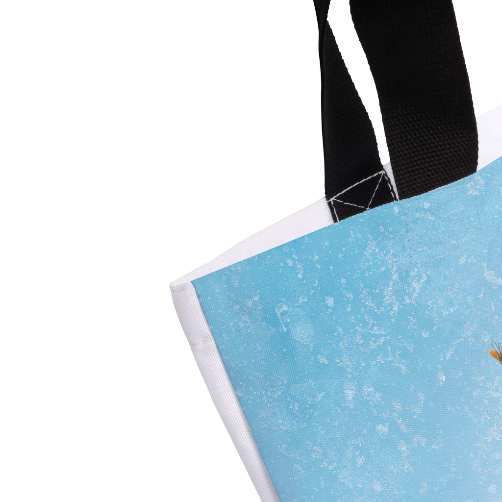 Shopper Pinguin Mond Beutel, Einkaufstasche, Tasche, Strandtasche, Einkaufsbeutel, Shopper, Schultasche, Freizeittasche, Tragebeutel, Schulbeutel, Alltagstasche, Pinguin, Pinguine, Spruch, schlafen, Nachtruhe, Einschlafen, Schlafzimmer, Schlafstörungen, Gästezimmer