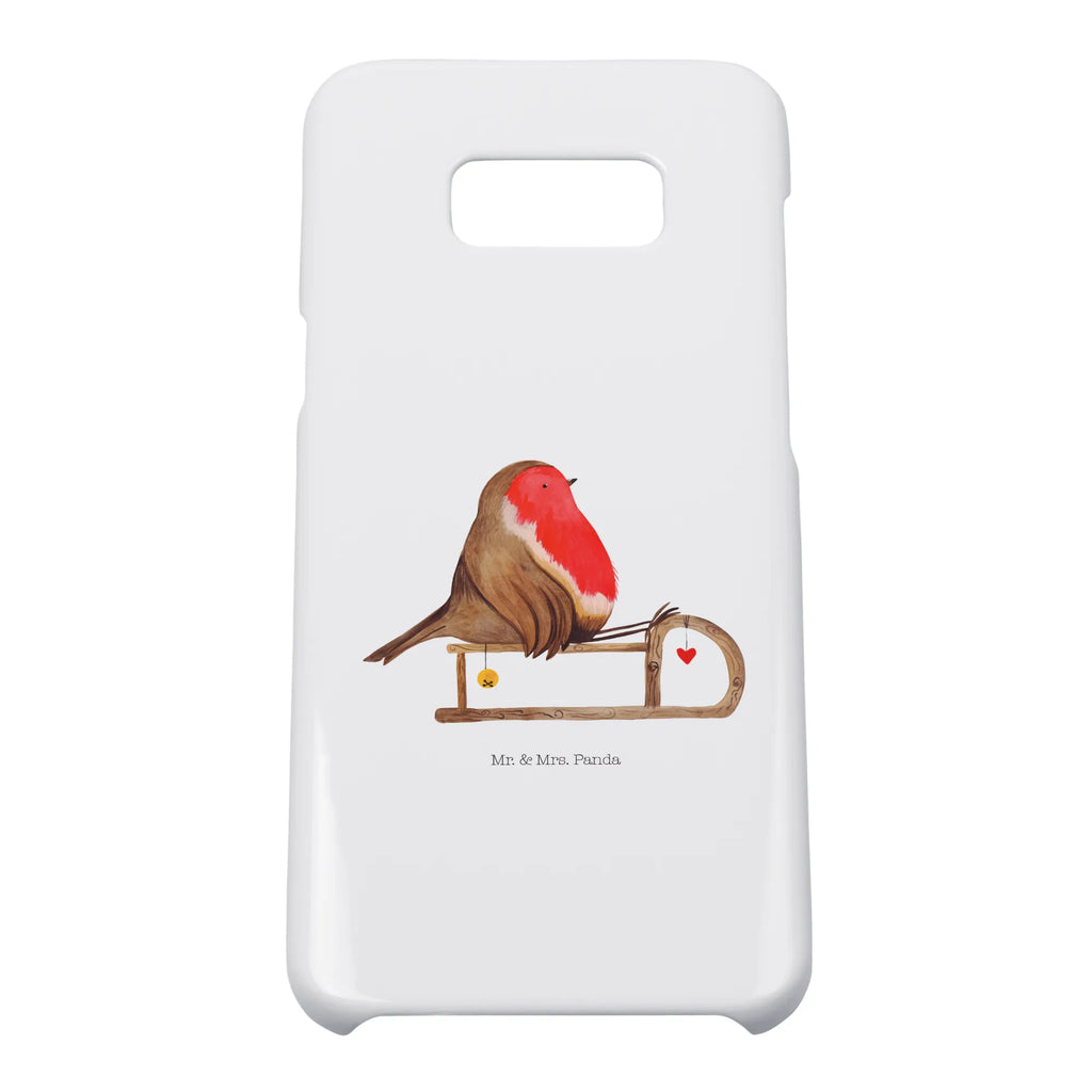 Handyhülle Rotkehlchen Schlitten Handyhülle, Handycover, Cover, Handy, Hülle, Iphone 10, Iphone X, Winter, Weihnachten, Weihnachtsdeko, Nikolaus, Advent, Heiligabend, Wintermotiv, Schlitten, Vogel