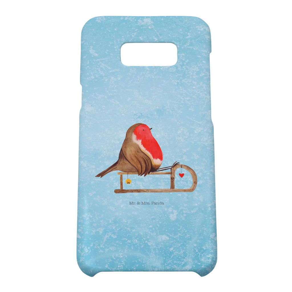 Handyhülle Rotkehlchen Schlitten Handyhülle, Handycover, Cover, Handy, Hülle, Iphone 10, Iphone X, Winter, Weihnachten, Weihnachtsdeko, Nikolaus, Advent, Heiligabend, Wintermotiv, Schlitten, Vogel