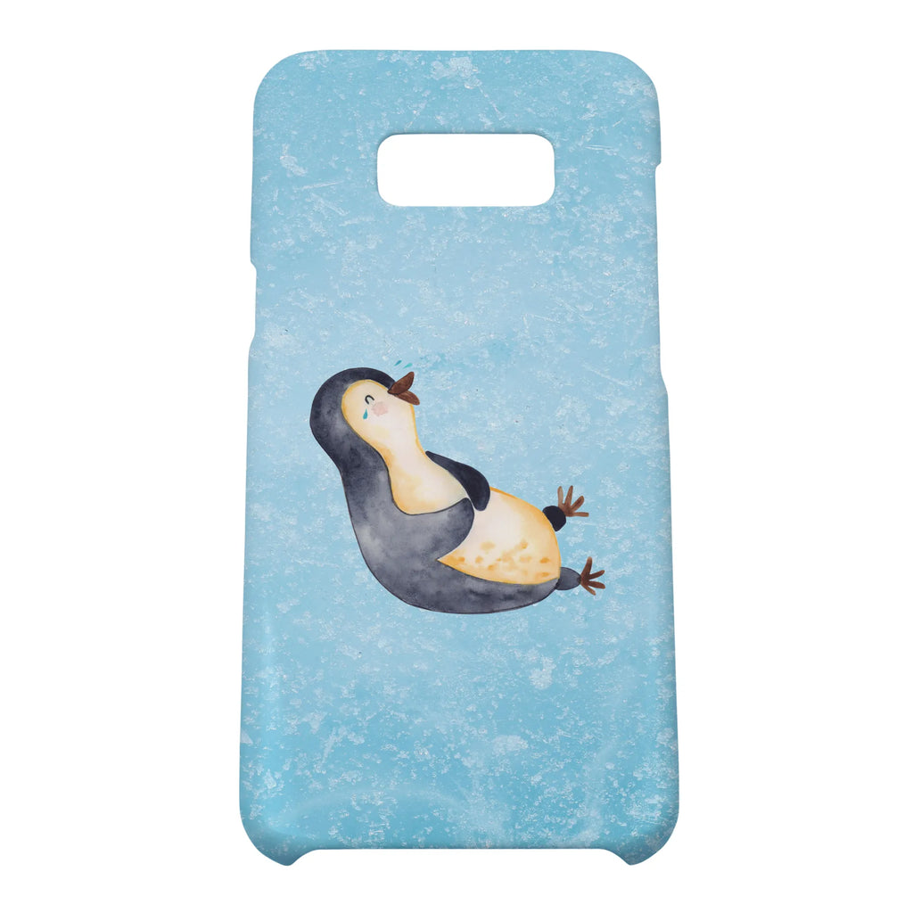 Handyhülle Pinguin Lachen Handyhülle, Handycover, Cover, Handy, Hülle, Iphone 10, Iphone X, Pinguin, Pinguine, lustiger Spruch, Optimismus, Fröhlich, Lachen, Humor, Fröhlichkeit