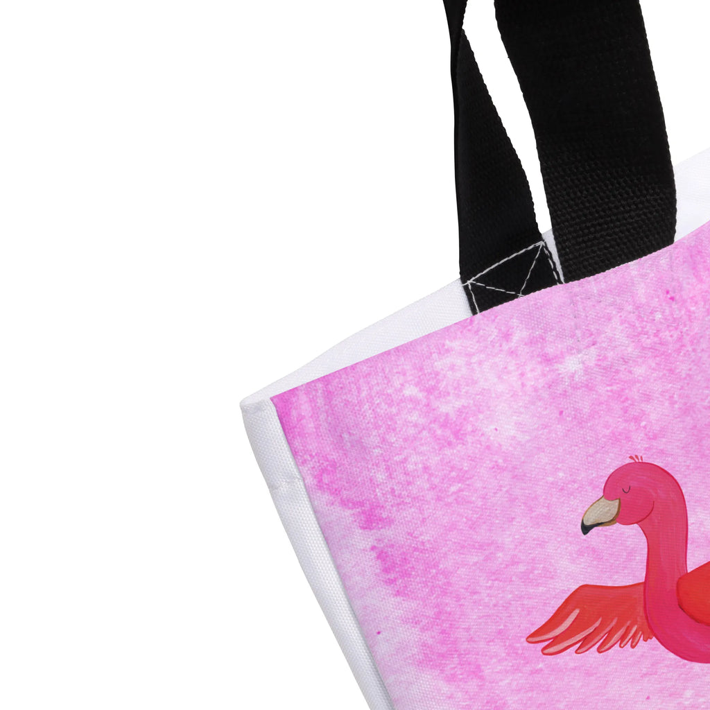 Shopper Flamingo Yoga Beutel, Einkaufstasche, Tasche, Strandtasche, Einkaufsbeutel, Shopper, Schultasche, Freizeittasche, Tragebeutel, Schulbeutel, Alltagstasche, Flamingo, Vogel, Yoga, Namaste, Achtsamkeit, Yoga-Übung, Entspannung, Ärger, Aufregen, Tiefenentspannung