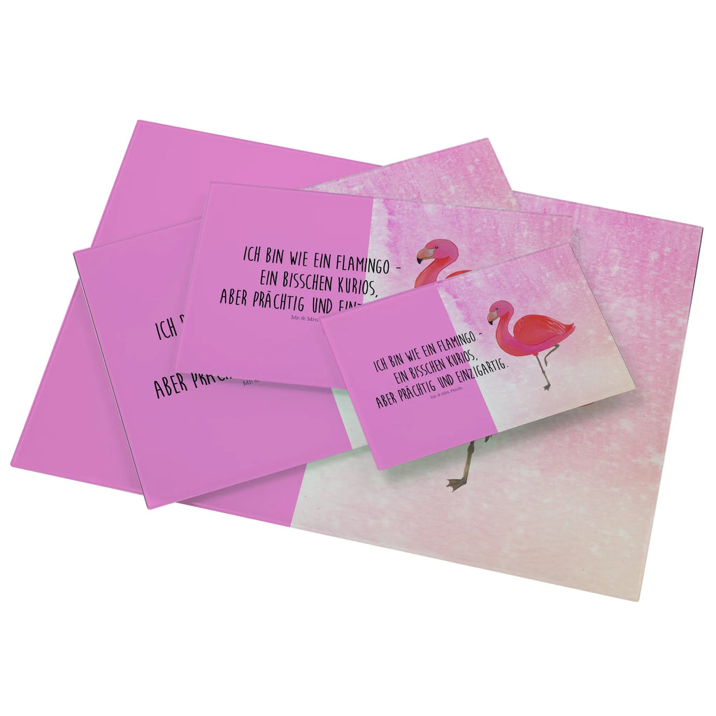 Glasschneidebrett Flamingo Classic Glasschneidebrett, Schneidebrett, Flamingo, Einzigartig, Selbstliebe, Stolz, ich, für mich, Spruch, Freundin, Freundinnen, Außenseiter, Sohn, Tochter, Geschwister