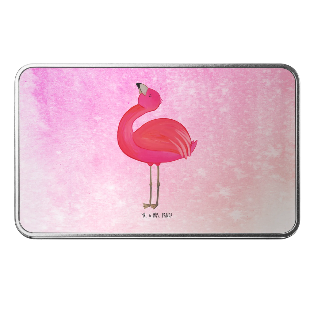 Metalldose rechteckig Flamingo Stolz Blechdose, Metalldose, Blechbox, Container, Keksdose, Vorratsdose, Vorratsbox, Döschen, Versperbox, Vesperdose, Aufbewahrungsdose, Aufbewahrungsbox, Aluminiumdose, Dose, Flamingo, stolz, Freude, Selbstliebe, Selbstakzeptanz, Freundin, beste Freundin, Tochter, Mama, Schwester