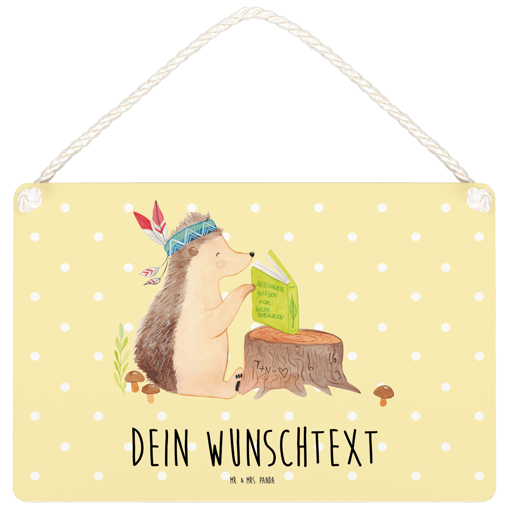 Personalisiertes Deko Schild Igel Federschmuck Dekoschild, Deko Schild, Schild, Tür Schild, Türschild, Holzschild, Wandschild, Wanddeko, Waldtiere, Tiere, Igel, Indianer, Abenteuer, Lagerfeuer, Camping