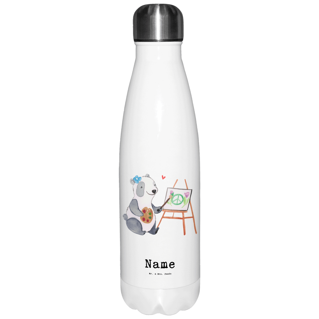 Personalisierte Thermosflasche Kunstlehrerin mit Herz Personalisierte Isolierflasche, Personalisierte Thermoflasche, Personalisierte Trinkflasche, Trinkflasche Mit Namen, Wunschname, Bedrucken, Namensflasche, Beruf, Ausbildung, Jubiläum, Abschied, Rente, Kollege, Kollegin, Geschenk, Schenken, Arbeitskollege, Mitarbeiter, Firma, Danke, Dankeschön, Kunstlehrerin, Kunstunterricht, Kunstschule