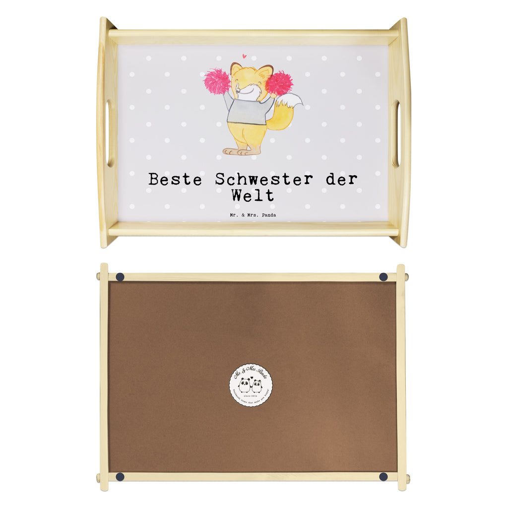 Serviertablett Fuchs Beste Schwester der Welt Serviertablett, Tablett, Holztablett, Küchentablett, Dekotablett, Frühstückstablett, für, Dankeschön, Geschenk, Schenken, Geburtstag, Geburtstagsgeschenk, Geschenkidee, Danke, Bedanken, Mitbringsel, Freude machen, Geschenktipp, Schwester, Geschwister, Schwesterherz, Sister, Familie, Kleinigkeit, Beste, Tochter