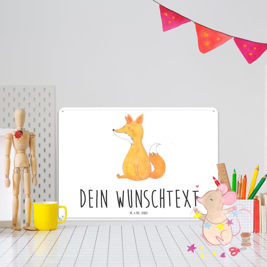 Personalisiertes Blechschild Einhorn Fuchs Blechschild, Metallschild, Geschenk Schild, Schild, Magnet-Metall-Schild, Deko Schild, Wandschild, Wand-Dekoration, Türschild, Einhorn, Einhörner, Einhorn Deko, Pegasus, Unicorn, Fuchs, Unicorns, Fuchshörnchen, Fuchshorn, Foxycorn, Füchse