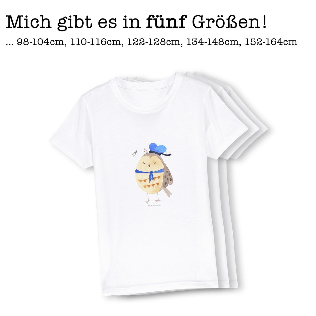 Organic Kinder T-Shirt Eule Matrose Kinder T-Shirt, Kinder T-Shirt Mädchen, Kinder T-Shirt Jungen, Eule, Eule Spruch, Eule Deko, Owl, Wortspiel lustig, Matrose, Freundin, Ehe, Seefahrer, Heimathafen, Hochzeitstag Geschenk