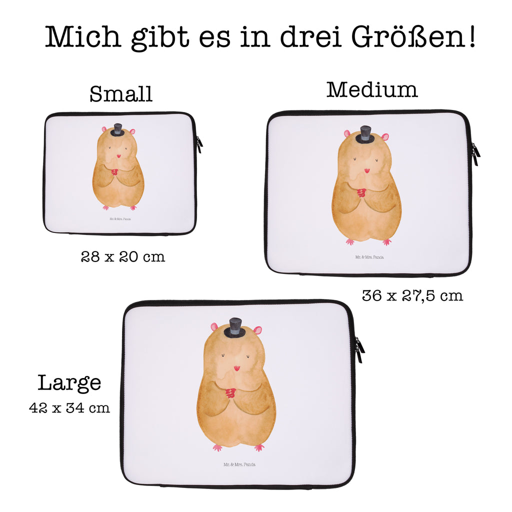 Notebook Tasche Hamster mit Hut Notebook Tasche, Laptop, Computertasche, Tasche, Notebook-Tasche, Notebook-Reisehülle, Notebook Schutz, Tiermotive, Gute Laune, lustige Sprüche, Tiere, Hamster, Hut, Magier, Zylinder, Zwerghamster, Zauberer