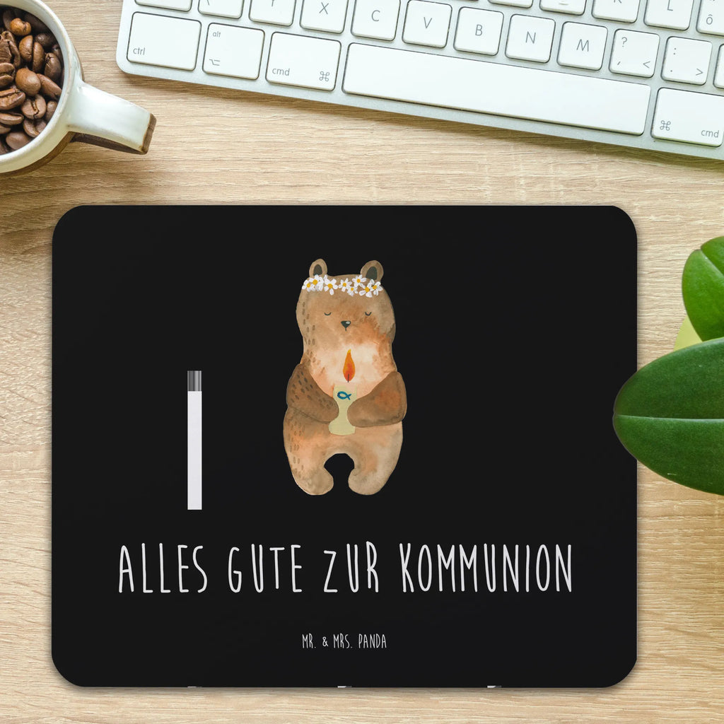 Mauspad Bär Kommunion Mousepad, Computer zubehör, Büroausstattung, PC Zubehör, Arbeitszimmer, Mauspad, Einzigartiges Mauspad, Designer Mauspad, Mausunterlage, Mauspad Büro, Bär, Teddy, Teddybär, Kommunion, Gottes Segen, Taufkerze, katholisch