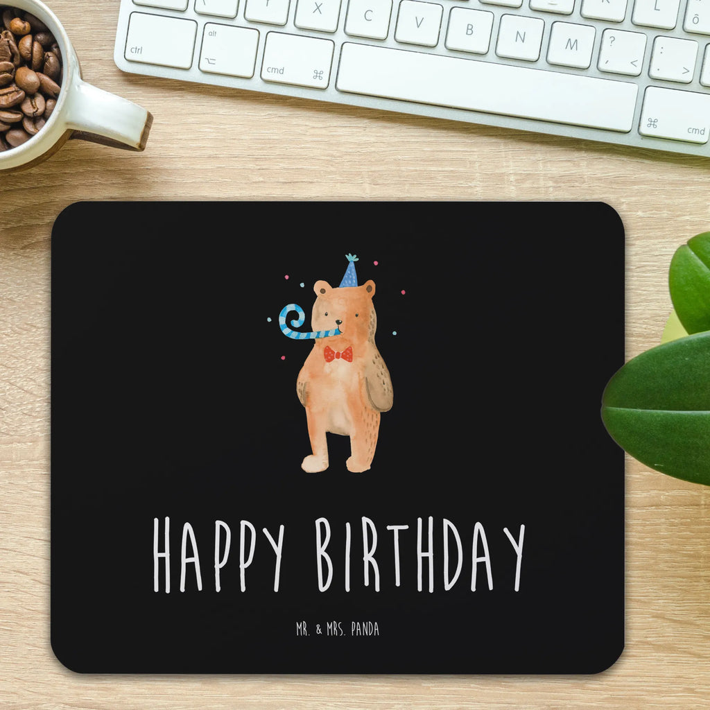 Mauspad Bär Geburtstag Mousepad, Computer zubehör, Büroausstattung, PC Zubehör, Arbeitszimmer, Mauspad, Einzigartiges Mauspad, Designer Mauspad, Mausunterlage, Mauspad Büro, Bär, Teddy, Teddybär, Happy Birthday, Alles Gute, Glückwunsch, Geburtstag