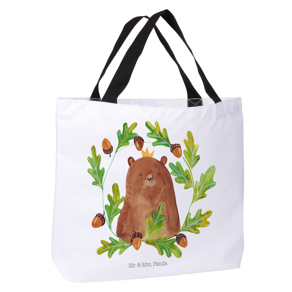 Shopper Bär König Beutel, Einkaufstasche, Tasche, Strandtasche, Einkaufsbeutel, Shopper, Schultasche, Freizeittasche, Tragebeutel, Schulbeutel, Alltagstasche, Bär, Teddy, Teddybär, Papa, Papa Bär, bester Vater, bester Papa, weltbester Papa, Vatertag, Vater, Dad, Daddy, Papi