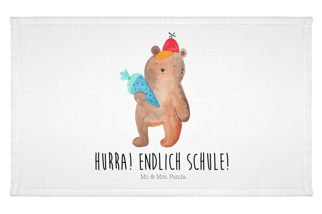 Handtuch Bär Schultüte Handtuch, Badehandtuch, Badezimmer, Handtücher, groß, Kinder, Baby, Bär, Teddy, Teddybär, Bär Motiv, Schultüte, Erster Schultag Geschenk, Einschulung Geschenk, Schule Geschenk, Grundschule, Schulanfang, Schulbeginn