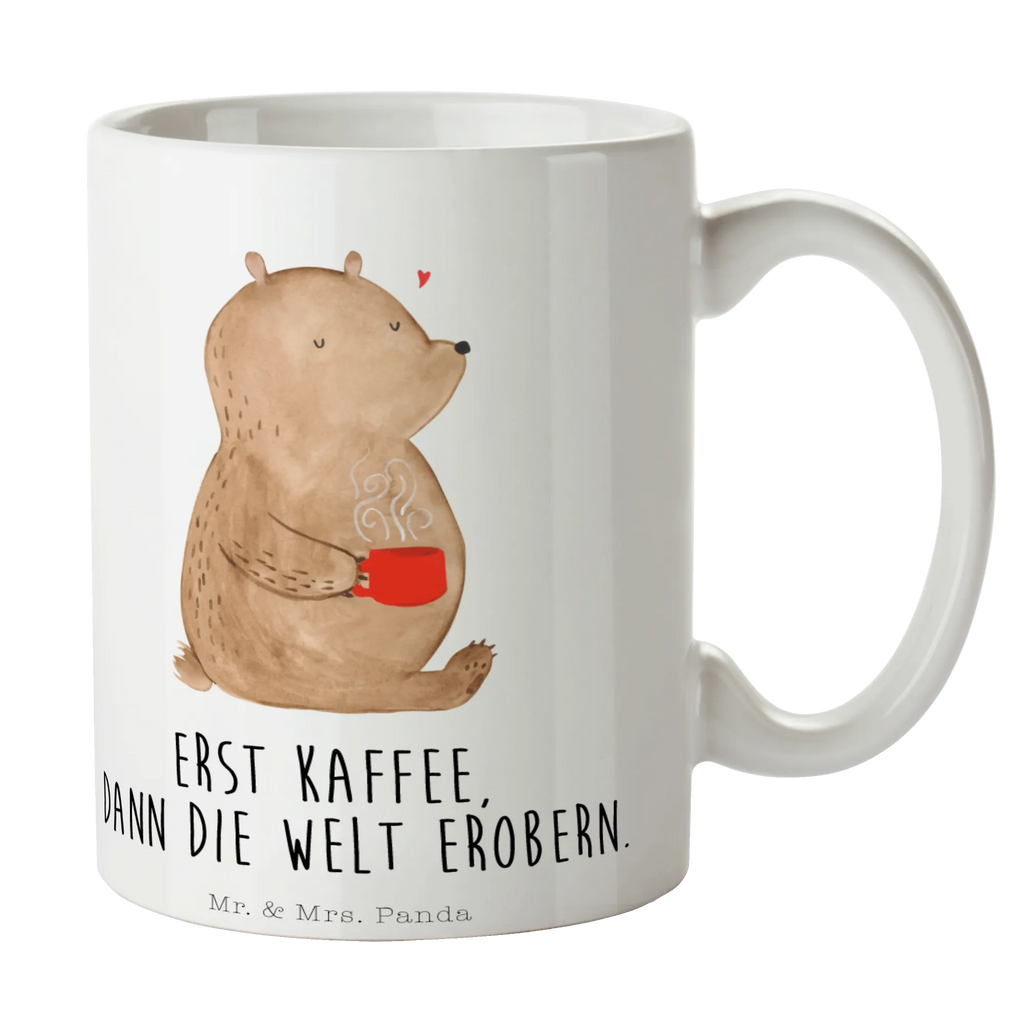 Tasse Bär Kaffee Tasse, Kaffeetasse, Teetasse, Becher, Kaffeebecher, Teebecher, Keramiktasse, Porzellantasse, Büro Tasse, Geschenk Tasse, Tasse Sprüche, Tasse Motive, Kaffeetassen, Tasse bedrucken, Designer Tasse, Cappuccino Tassen, Schöne Teetassen, Bär, Teddy, Teddybär, Kaffee, Coffee, Bären, guten Morgen, Morgenroutine, Welt erobern, Welt retten, Motivation