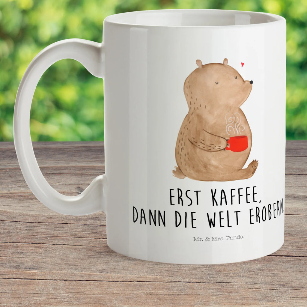 Kindertasse Bär Kaffee Kindertasse, Kinder Tasse, Kunststoff Tasse, Kindergarten Tasse, Trinkbecher, Camping Becher, Kaffeetasse, Kunststoffbecher, Kindergartenbecher, Outdoorgeschirr, Kunststoffgeschirr, Reisebecher, Reisetasse, Kinderbecher, Bruchfeste Tasse, Bruchsichere Tasse, Plastik Tasse, Plastiktasse, Bär, Teddy, Teddybär, Kaffee, Coffee, Bären, guten Morgen, Morgenroutine, Welt erobern, Welt retten, Motivation