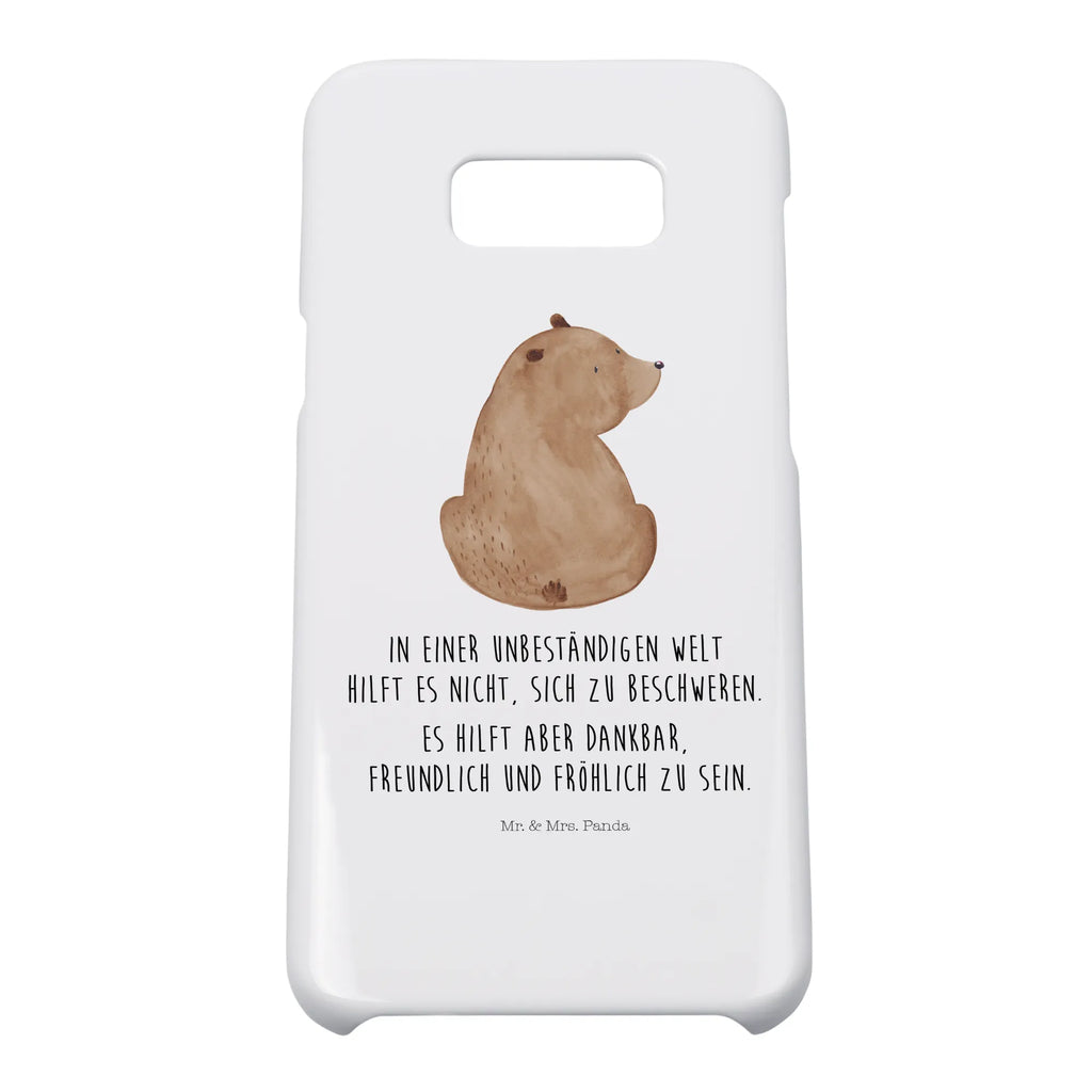 Handyhülle Bär Schulterblick Handyhülle, Handycover, Cover, Handy, Hülle, Iphone 10, Iphone X, Bär, Teddy, Teddybär, Selbstachtung, Weltansicht, Motivation, Bären, Bärenliebe, Weisheit