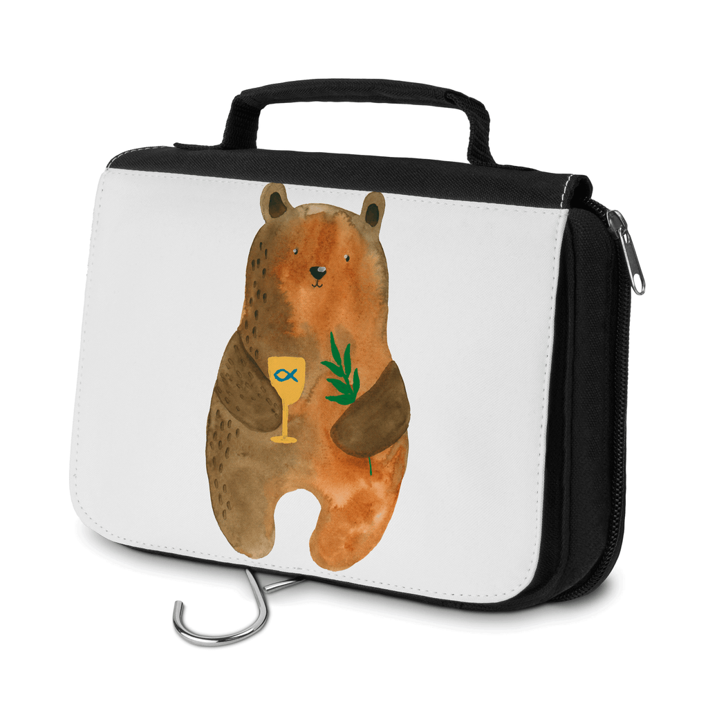 Kulturbeutel Bär Konfirmation Kulturbeutel, Zum Aufhängen, Waschtasche, Kosmetiktasche, Damen, Herren, Aufbewahrungstasche, Schminktasche, Kosmetikbeutel, Organizer, Kulturtasche, Schminkutensil, Bär, Teddy, Teddybär, Konfirmation, Kirche, evangelisch, Gottesdienst