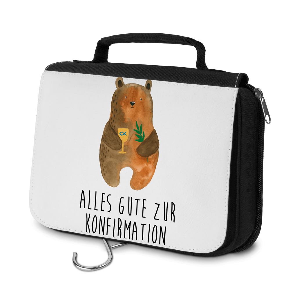 Kulturbeutel Bär Konfirmation Kulturbeutel, Zum Aufhängen, Waschtasche, Kosmetiktasche, Damen, Herren, Aufbewahrungstasche, Schminktasche, Kosmetikbeutel, Organizer, Kulturtasche, Schminkutensil, Bär, Teddy, Teddybär, Konfirmation, Kirche, evangelisch, Gottesdienst