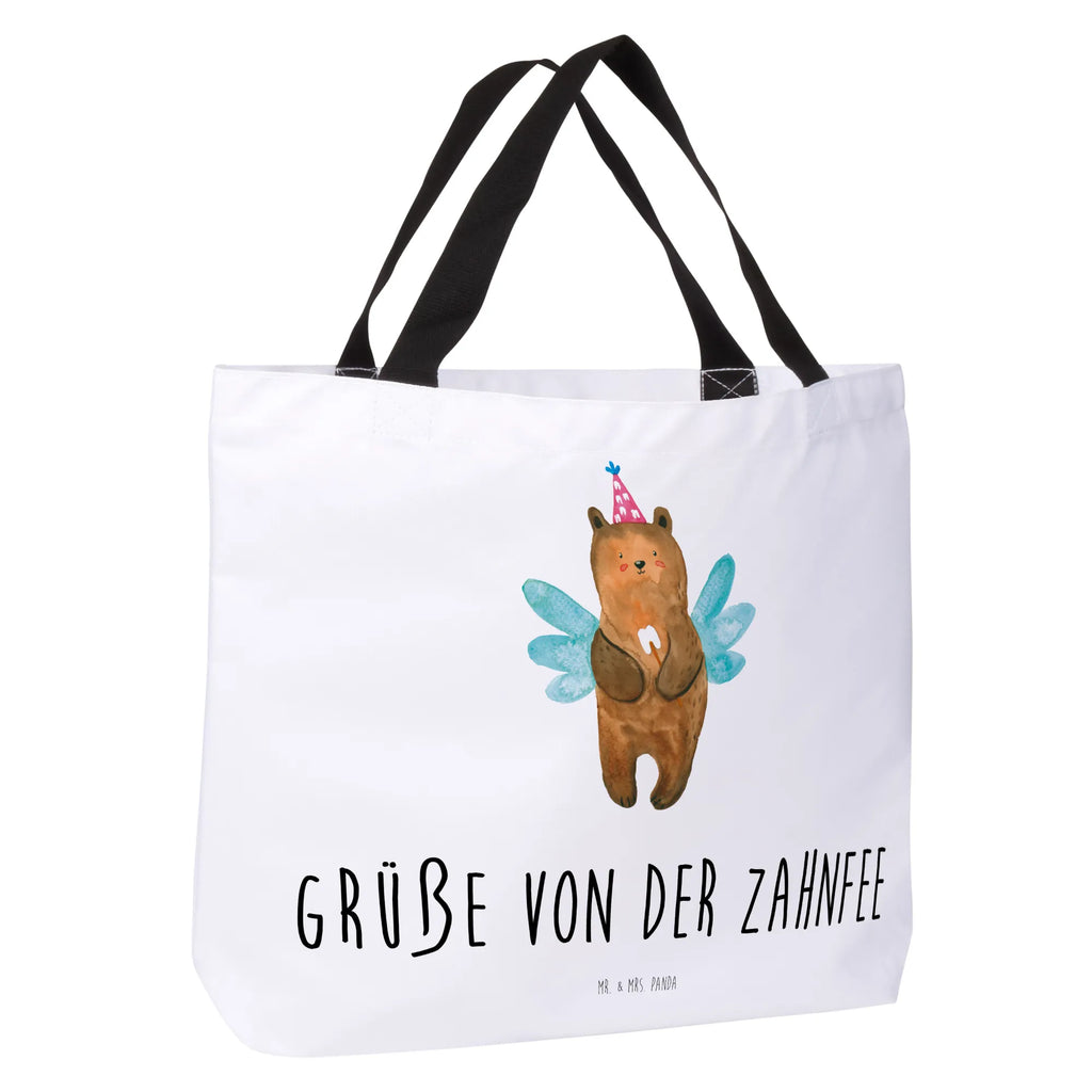 Shopper Bär Zahnfee Beutel, Einkaufstasche, Tasche, Strandtasche, Einkaufsbeutel, Shopper, Schultasche, Freizeittasche, Tragebeutel, Schulbeutel, Alltagstasche, Bär, Teddy, Teddybär, Zahnfee, Fee, Milchzahn, Erster Zahn