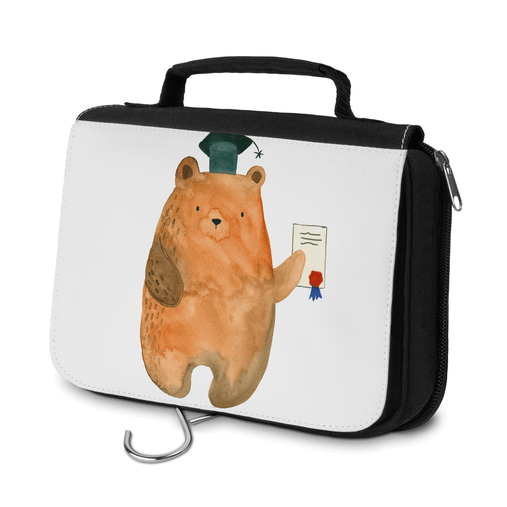 Kulturbeutel Bär Prüfung Kulturbeutel, Zum Aufhängen, Waschtasche, Kosmetiktasche, Damen, Herren, Aufbewahrungstasche, Schminktasche, Kosmetikbeutel, Organizer, Kulturtasche, Schminkutensil, Bär, Teddy, Teddybär, Abitur, Prüfungen, Prüfung bestanden, Abschluss, Zeugnis, Abschlusszeugnis