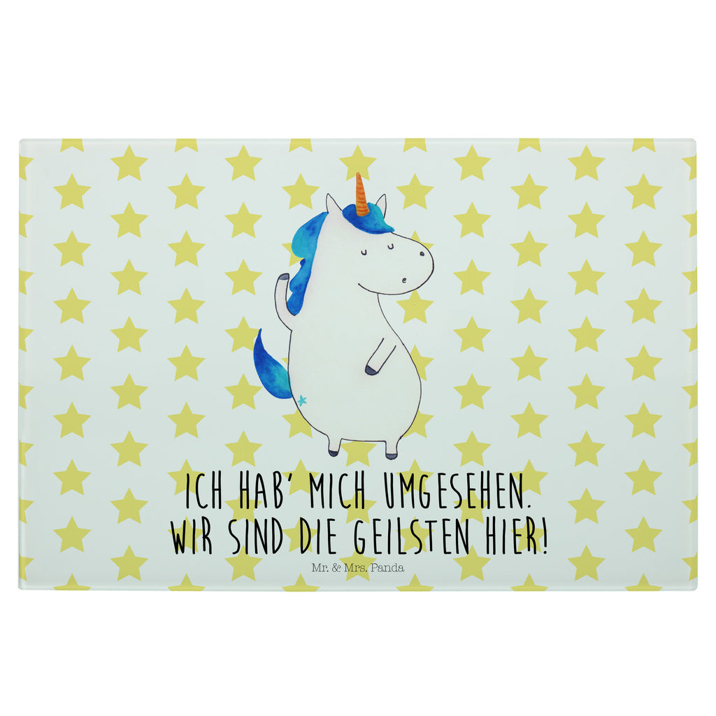 Glasschneidebrett Einhorn Mann Glasschneidebrett, Schneidebrett, Einhorn, Einhörner, Einhorn Deko, Pegasus, Unicorn, cool, Mann, Freundin, Familie, bester Freund, BFF, Party, hübsch, beste