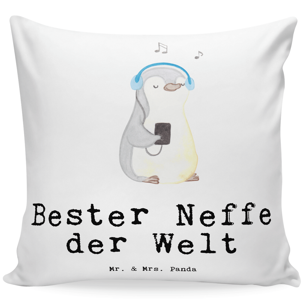 40x40 Kissen Pinguin Bester Neffe der Welt Kissenhülle, Kopfkissen, Sofakissen, Dekokissen, Motivkissen, sofakissen, sitzkissen, Kissen, Kissenbezüge, Kissenbezug 40x40, Kissen 40x40, Kissenhülle 40x40, Zierkissen, Couchkissen, Dekokissen Sofa, Sofakissen 40x40, Dekokissen 40x40, Kopfkissen 40x40, Kissen 40x40 Waschbar, für, Dankeschön, Geschenk, Schenken, Geburtstag, Geburtstagsgeschenk, Geschenkidee, Danke, Bedanken, Mitbringsel, Freude machen, Geschenktipp, Neffe, Onkel, Tante, Patentante, Patentonkel, Patenkind, Taufe, Sohn der Schwester, Sohn des Bruders, Bester