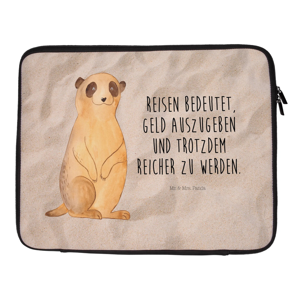 Notebook Tasche Erdmännchen Notebook Tasche, Laptop, Computertasche, Tasche, Notebook-Tasche, Notebook-Reisehülle, Notebook Schutz, Afrika, Wildtiere, Erdmännchen, Reisen, Spruch, Weltreise, Afrikareise, Roadtrip, Traveling