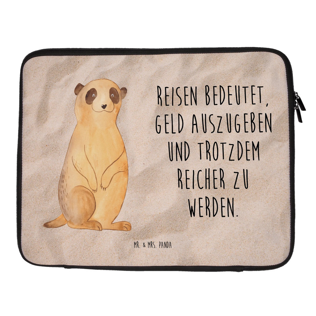 Notebook Tasche Erdmännchen Notebook Tasche, Laptop, Computertasche, Tasche, Notebook-Tasche, Notebook-Reisehülle, Notebook Schutz, Afrika, Wildtiere, Erdmännchen, Reisen, Spruch, Weltreise, Afrikareise, Roadtrip, Traveling