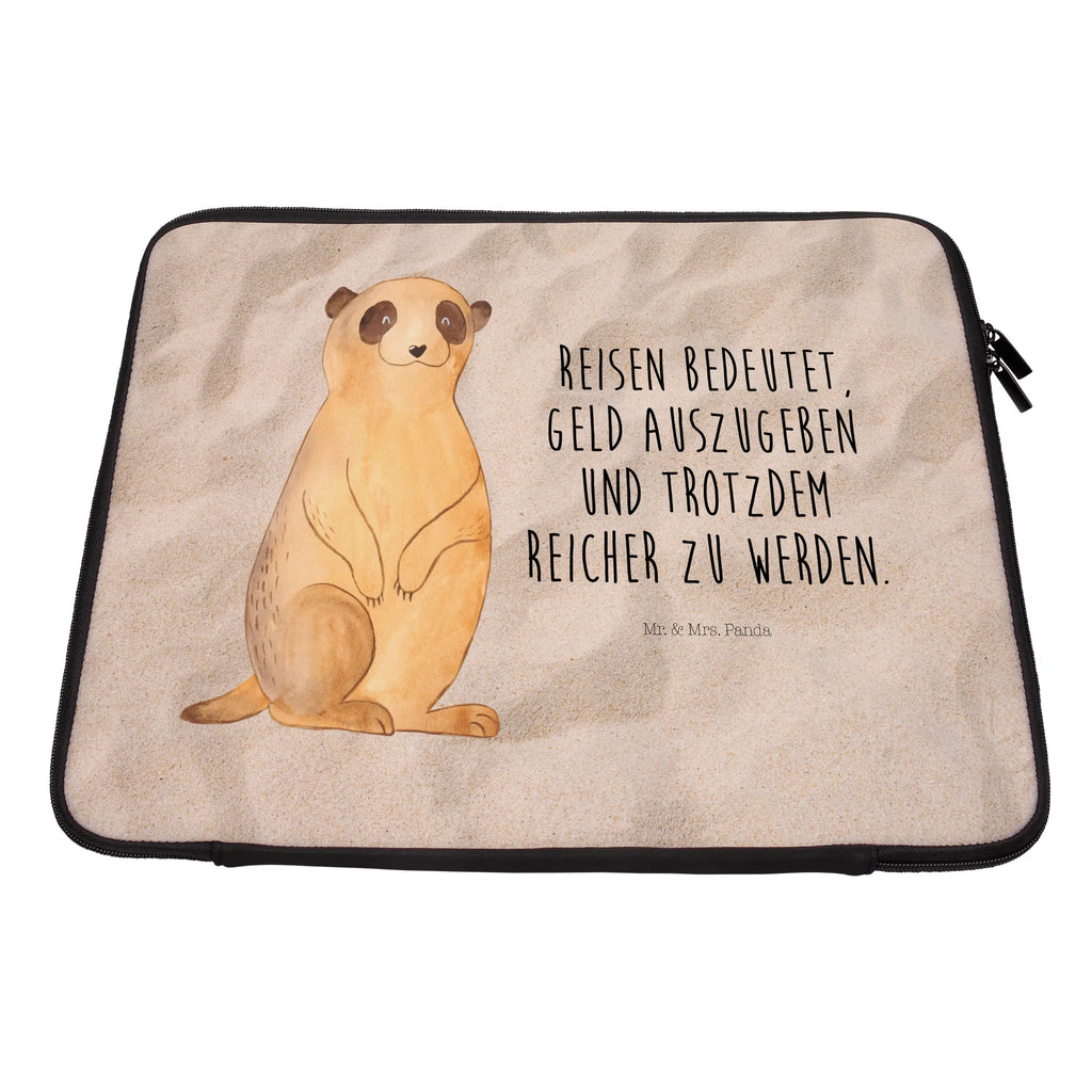 Notebook Tasche Erdmännchen Notebook Tasche, Laptop, Computertasche, Tasche, Notebook-Tasche, Notebook-Reisehülle, Notebook Schutz, Afrika, Wildtiere, Erdmännchen, Reisen, Spruch, Weltreise, Afrikareise, Roadtrip, Traveling