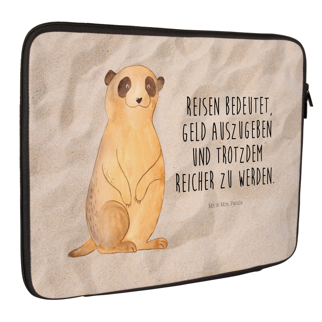 Notebook Tasche Erdmännchen Notebook Tasche, Laptop, Computertasche, Tasche, Notebook-Tasche, Notebook-Reisehülle, Notebook Schutz, Afrika, Wildtiere, Erdmännchen, Reisen, Spruch, Weltreise, Afrikareise, Roadtrip, Traveling