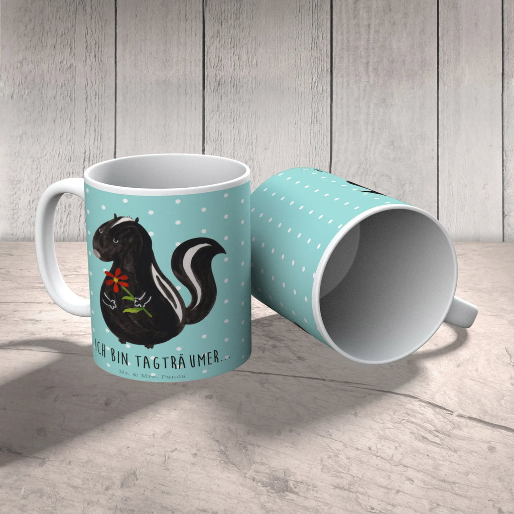 Tasse Stinktier Blume Tasse, Kaffeetasse, Teetasse, Becher, Kaffeebecher, Teebecher, Keramiktasse, Porzellantasse, Büro Tasse, Geschenk Tasse, Tasse Sprüche, Tasse Motive, Kaffeetassen, Tasse bedrucken, Designer Tasse, Cappuccino Tassen, Schöne Teetassen, Stinktier, Skunk, Wildtier, Raubtier, Stinker, Stinki, Tagträumer, verträumt, Dreams, Träume