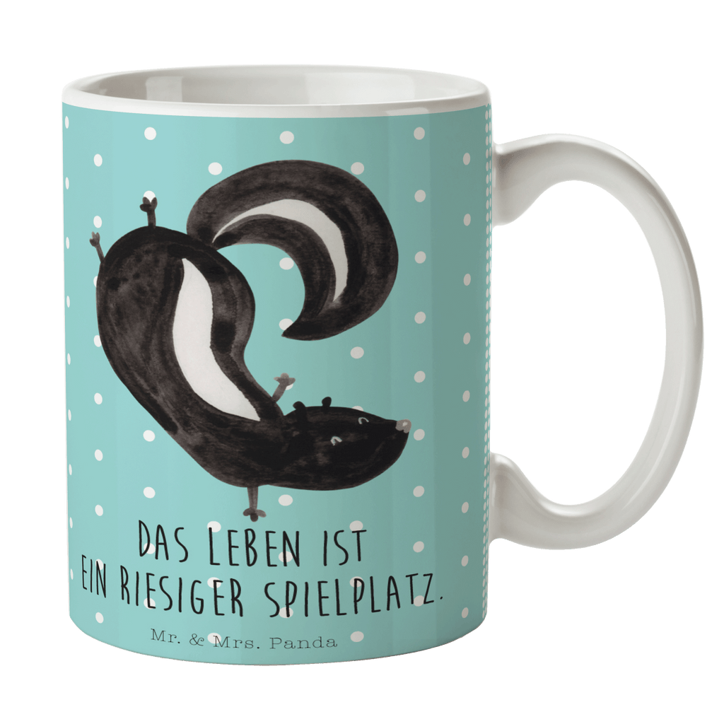 Tasse Stinktier Handstand Tasse, Kaffeetasse, Teetasse, Becher, Kaffeebecher, Teebecher, Keramiktasse, Porzellantasse, Büro Tasse, Geschenk Tasse, Tasse Sprüche, Tasse Motive, Kaffeetassen, Tasse bedrucken, Designer Tasse, Cappuccino Tassen, Schöne Teetassen, Stinktier, Skunk, Wildtier, Raubtier, Stinker, Stinki, Spielplatz, verpielt, Kind