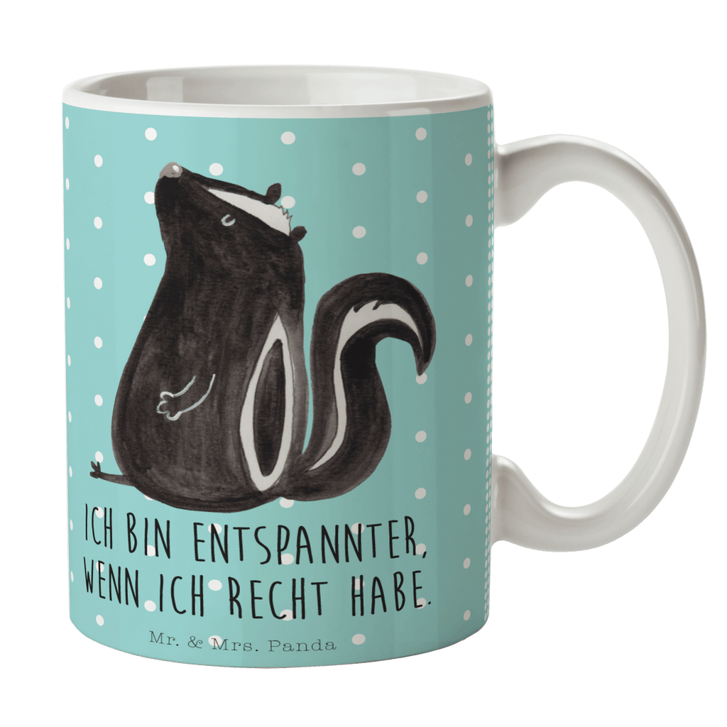 Tasse Stinktier Sitzen Tasse, Kaffeetasse, Teetasse, Becher, Kaffeebecher, Teebecher, Keramiktasse, Porzellantasse, Büro Tasse, Geschenk Tasse, Tasse Sprüche, Tasse Motive, Kaffeetassen, Tasse bedrucken, Designer Tasse, Cappuccino Tassen, Schöne Teetassen, Stinktier, Skunk, Wildtier, Raubtier, Stinker, Stinki, Spruch, Büro, Recht, Besserwisser