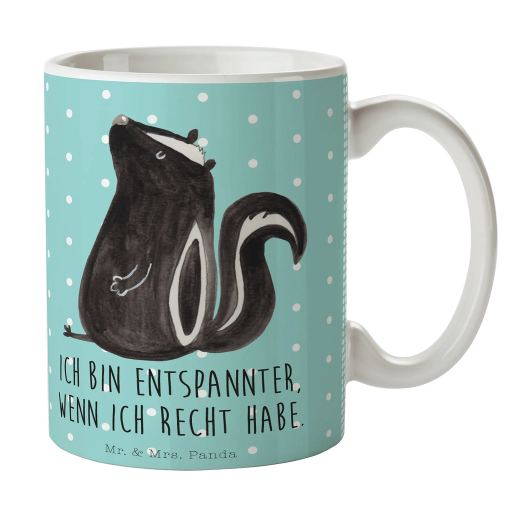 Tasse Stinktier Sitzen Tasse, Kaffeetasse, Teetasse, Becher, Kaffeebecher, Teebecher, Keramiktasse, Porzellantasse, Büro Tasse, Geschenk Tasse, Tasse Sprüche, Tasse Motive, Kaffeetassen, Tasse bedrucken, Designer Tasse, Cappuccino Tassen, Schöne Teetassen, Stinktier, Skunk, Wildtier, Raubtier, Stinker, Stinki, Spruch, Büro, Recht, Besserwisser