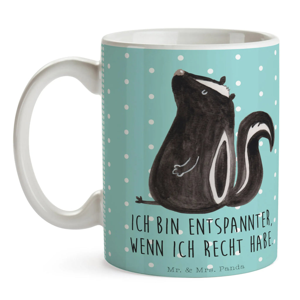 Tasse Stinktier Sitzen Tasse, Kaffeetasse, Teetasse, Becher, Kaffeebecher, Teebecher, Keramiktasse, Porzellantasse, Büro Tasse, Geschenk Tasse, Tasse Sprüche, Tasse Motive, Kaffeetassen, Tasse bedrucken, Designer Tasse, Cappuccino Tassen, Schöne Teetassen, Stinktier, Skunk, Wildtier, Raubtier, Stinker, Stinki, Spruch, Büro, Recht, Besserwisser