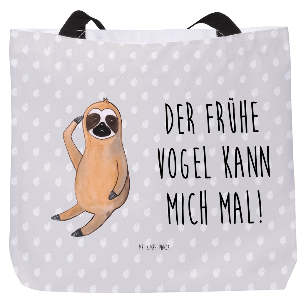 Shopper Faultier Vogel zeigen Beutel, Einkaufstasche, Tasche, Strandtasche, Einkaufsbeutel, Shopper, Schultasche, Freizeittasche, Tragebeutel, Schulbeutel, Alltagstasche, Faultier, Faultier Geschenk, Faultier Deko, Faultiere, faul, Lieblingstier, Spinner, früher Vogel, der frühe Vogel, Frühaufsteher, Morgenmuffel, Vogel, Faultierwelt