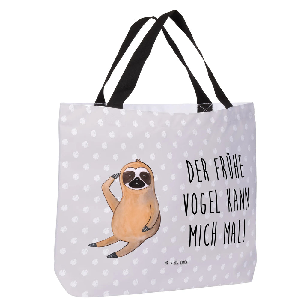 Shopper Faultier Vogel zeigen Beutel, Einkaufstasche, Tasche, Strandtasche, Einkaufsbeutel, Shopper, Schultasche, Freizeittasche, Tragebeutel, Schulbeutel, Alltagstasche, Faultier, Faultier Geschenk, Faultier Deko, Faultiere, faul, Lieblingstier, Spinner, früher Vogel, der frühe Vogel, Frühaufsteher, Morgenmuffel, Vogel, Faultierwelt