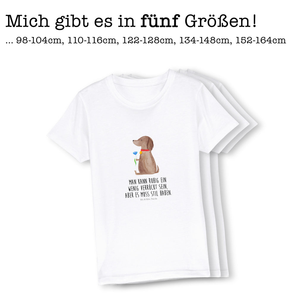 Organic Kinder T-Shirt Hund Blume Kinder T-Shirt, Kinder T-Shirt Mädchen, Kinder T-Shirt Jungen, Hund, Hundemotiv, Haustier, Hunderasse, Tierliebhaber, Hundebesitzer, Sprüche, Hunde, Frauchen, Hundeliebe