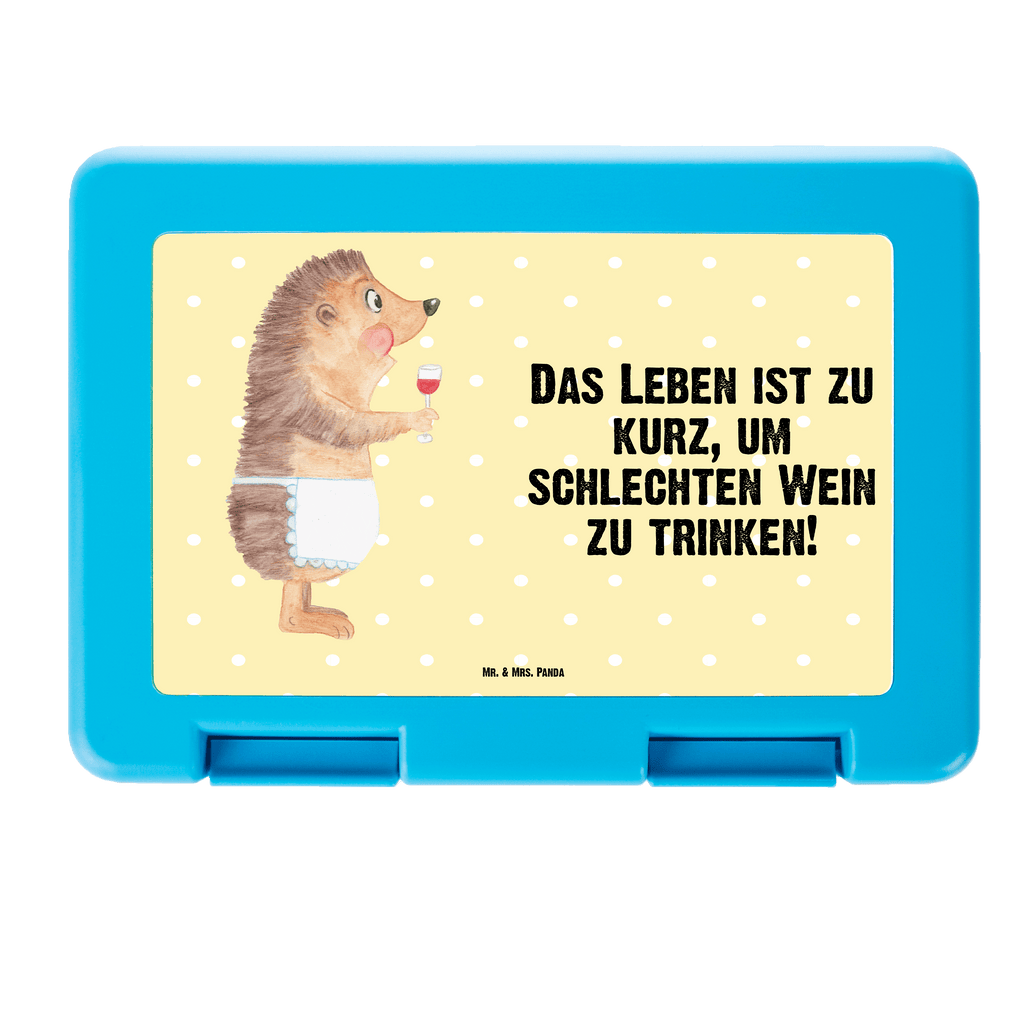 Brotdose Igel mit Wein Brotbox, Snackbox, Lunch box, Butterbrotdose, Brotzeitbox, Tiermotive, Gute Laune, lustige Sprüche, Tiere, Wein Spruch, Igel, Geschenk Weintrinker, Geschenk Weinliebhaber, Wein Deko, Weinglas, Rotwein, Weißwein, Wein trinken