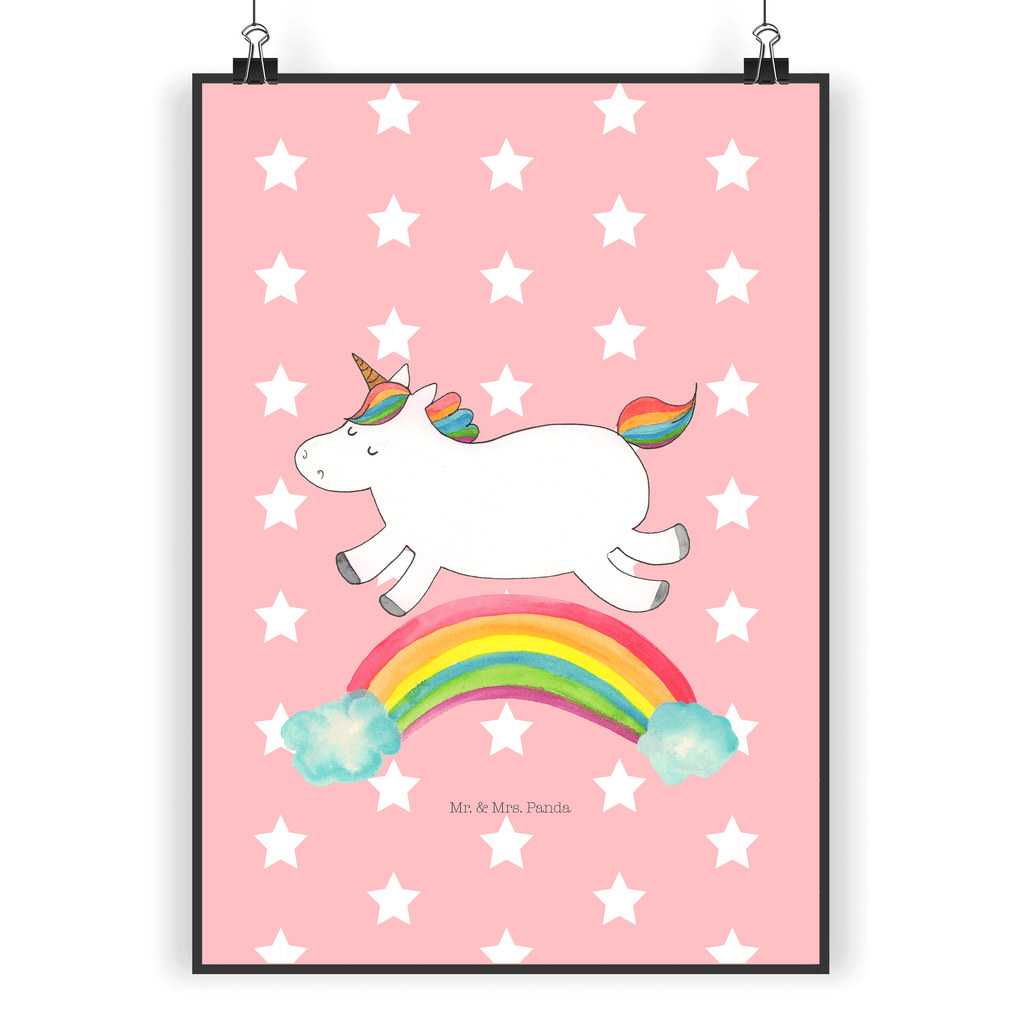 Poster Einhorn Regenbogen Poster, Wandposter, Bild, Wanddeko, Küchenposter, Kinderposter, Wanddeko Bild, Raumdekoration, Wanddekoration, Handgemaltes Poster, Mr. & Mrs. Panda Poster, Designposter, Kunstdruck, Posterdruck, Einhorn, Einhörner, Einhorn Deko, Pegasus, Unicorn, Regenbogen, Glitzer, Einhornpower, Erwachsenwerden, Einhornautobahn