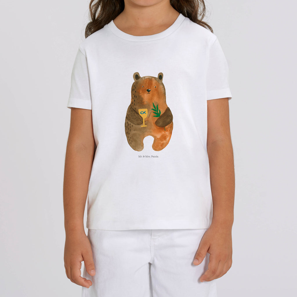 Organic Kinder T-Shirt Bär Konfirmation Kinder T-Shirt, Kinder T-Shirt Mädchen, Kinder T-Shirt Jungen, Bär, Teddy, Teddybär, Konfirmation, Kirche, evangelisch, Gottesdienst