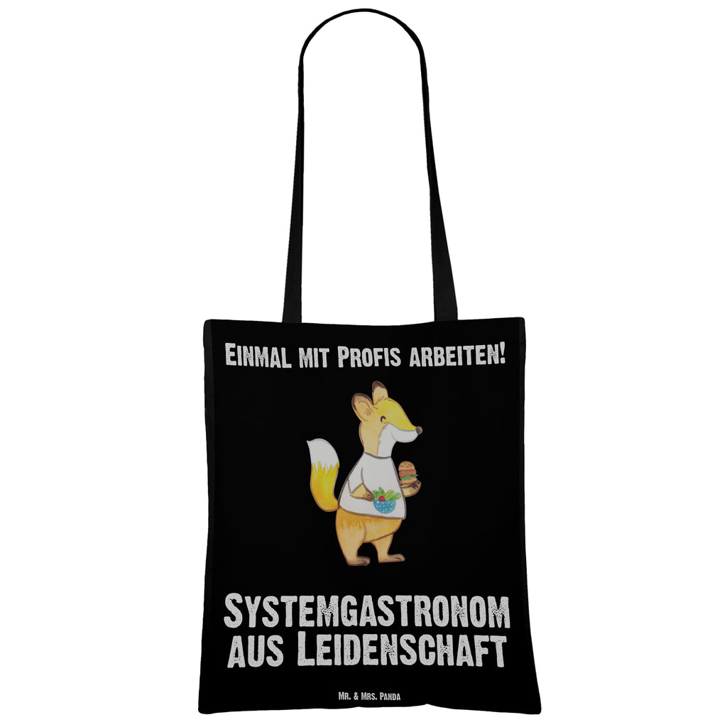 Tragetasche Systemgastronom aus Leidenschaft Beuteltasche, Beutel, Einkaufstasche, Jutebeutel, Stoffbeutel, Tasche, Shopper, Umhängetasche, Strandtasche, Schultertasche, Stofftasche, Tragetasche, Badetasche, Jutetasche, Einkaufstüte, Laptoptasche, Beruf, Ausbildung, Jubiläum, Abschied, Rente, Kollege, Kollegin, Geschenk, Schenken, Arbeitskollege, Mitarbeiter, Firma, Danke, Dankeschön