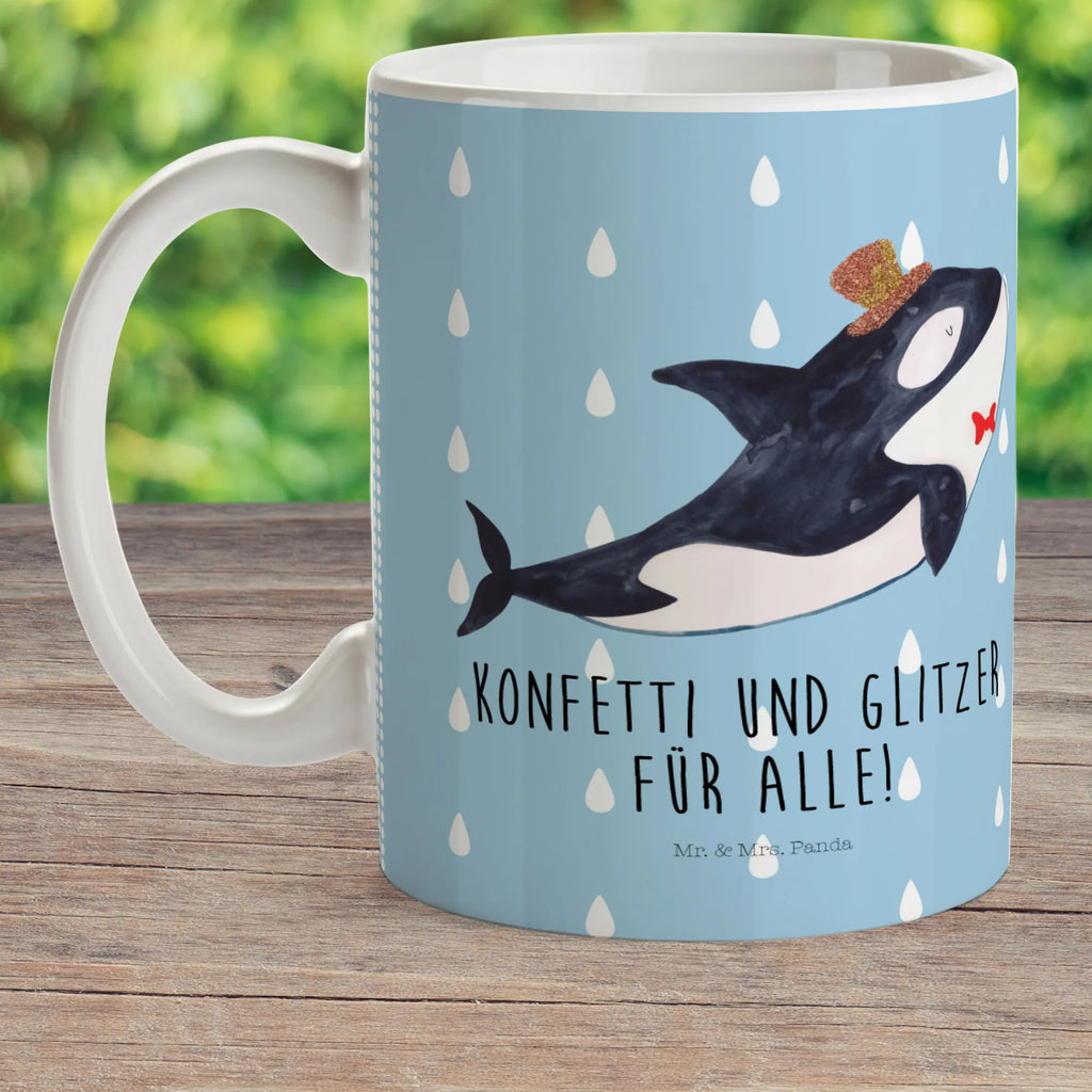 Kindertasse Orca Zylinder Kindertasse, Kinder Tasse, Kunststoff Tasse, Kindergarten Tasse, Trinkbecher, Camping Becher, Kaffeetasse, Kunststoffbecher, Kindergartenbecher, Outdoorgeschirr, Kunststoffgeschirr, Reisebecher, Reisetasse, Kinderbecher, Bruchfeste Tasse, Bruchsichere Tasse, Plastik Tasse, Plastiktasse, Meerestiere, Meer, Urlaub, Narwal, Glitter, Konfetti, Glitzer, Geburtstag, Feier, Fete, Fest, Glückwunsch, Orca