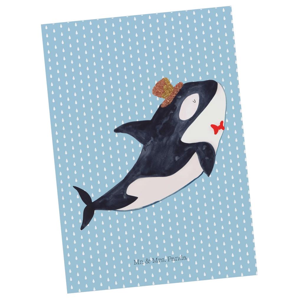 Postkarte Orca Zylinder Postkarte, Karte, Geschenkkarte, Grußkarte, Einladung, Ansichtskarte, Geburtstagskarte, Einladungskarte, Dankeskarte, Ansichtskarten, Einladung Geburtstag, Einladungskarten Geburtstag, Meerestiere, Meer, Urlaub, Narwal, Glitter, Konfetti, Glitzer, Geburtstag, Feier, Fete, Fest, Glückwunsch, Orca