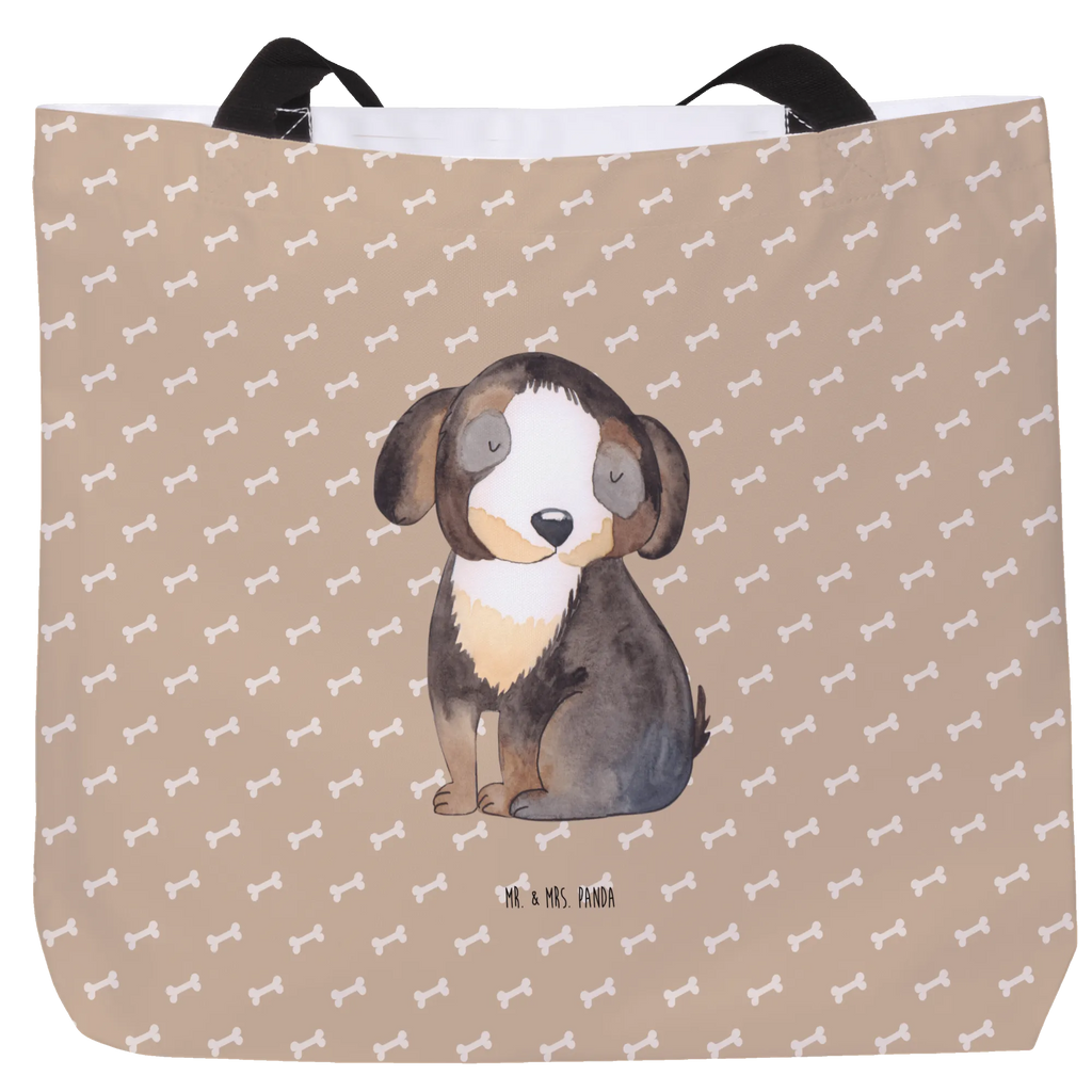 Shopper Hund Entspannen Beutel, Einkaufstasche, Tasche, Strandtasche, Einkaufsbeutel, Shopper, Schultasche, Freizeittasche, Tragebeutel, Schulbeutel, Alltagstasche, Hund, Hundemotiv, Haustier, Hunderasse, Tierliebhaber, Hundebesitzer, Sprüche, schwarzer Hund, Hundeliebe, Liebe, Hundeglück